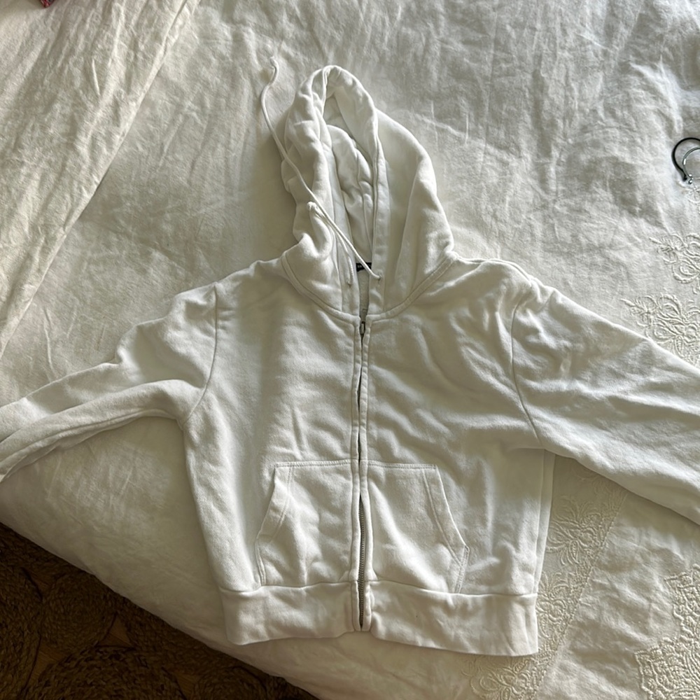 Brandy Melville zip up cropped